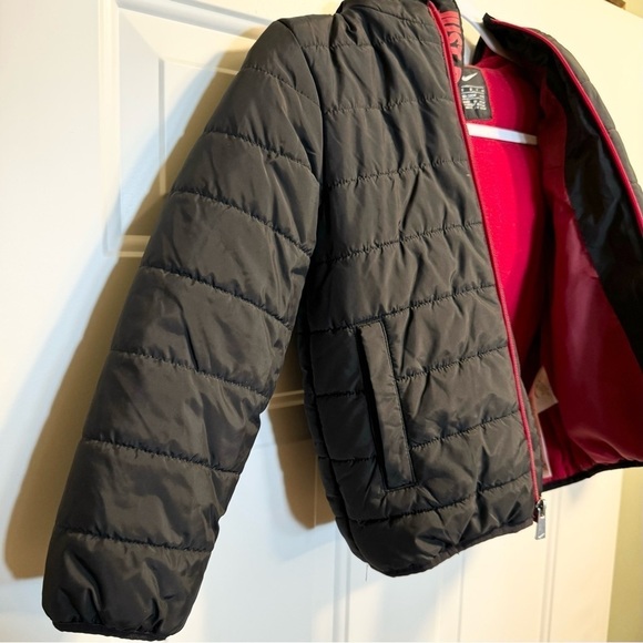 Nike Puff Up Jacket Boys Black Sz 5S “Just Do It " - Picture 6 of 10